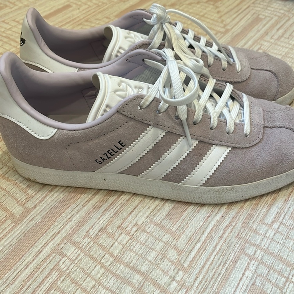 Adidas lavender Gazelles 8